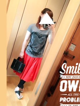 「COCUE（コキュ）のアイテム（バッグ）」を使った、Miiさん（レディース・161cm）の夏コーディネート