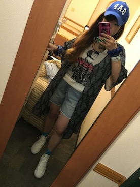 「AS KNOW AS plus（アズノゥアズプラス）のアイテム（その他アウター）」を使った、りょうさん（レディース・161cm）の夏コーディネート