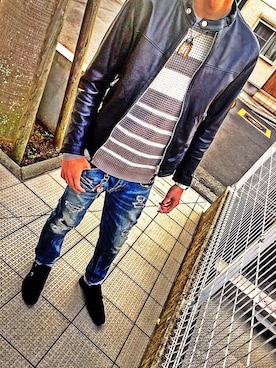 takumiさん（メンズ・184cm）の冬コーディネート