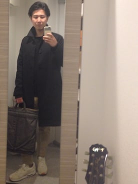 「markaware（マーカウェア）のアイテム（バッグ）」を使った、チャペルさん（メンズ・175cm）の秋コーディネート