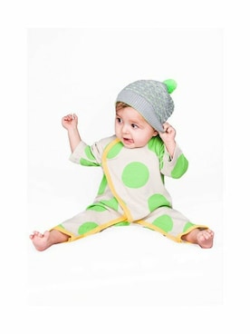 「アイテム（ロンパース）」を使った、babybabyさん（キッズ・70cm）の秋コーディネート