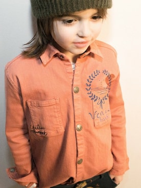 「BOBO CHOSES（ボボショーズ）のアイテム」を使った、babybabyさん（キッズ・110cm）の冬コーディネート