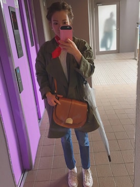 「CONVERSE（コンバース）のCONVERSE (コンバース）　【メンズ・ウイメンズ】オールスターハイ　ALL STAR HI チャックテイラー（スニーカー）」を使った、sarAさん（レディース・148cm）の春コーディネート