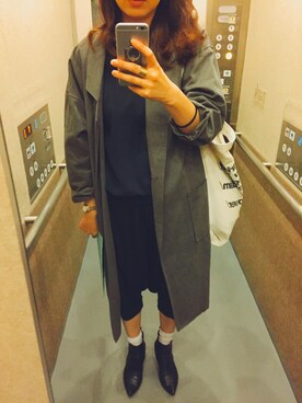 「OAK（オーク）のアイテム」を使った、shinoさん（レディース・162cm）の秋コーディネート