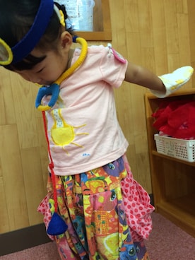 「vanavana（ヴァナヴァナ）のアイテム」を使った、なちゲノムさん（キッズ・80cm）の夏コーディネート