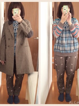 なちゲノムさん（レディース・156cm）の秋コーディネート