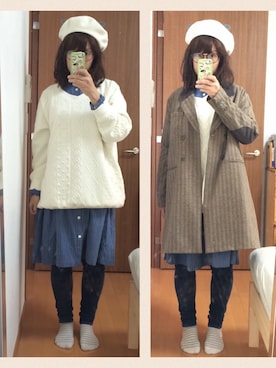 なちゲノムさん（レディース・156cm）の冬コーディネート