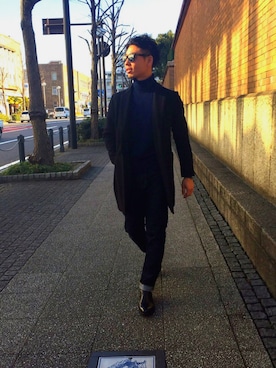 「アイテム（チェスターコート）」を使った、taku8さん（メンズ・175cm・20代）の春コーディネート