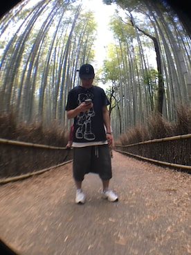 「MORT　PARIS（モルトパリス）のアイテム」を使った、やまささん（メンズ・175cm）の春コーディネート