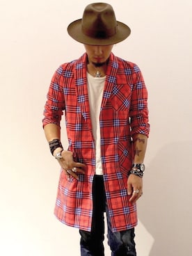 「CODY SANDERSON（コディサンダーソン）のアイテム（ヘアアクセサリー）」を使った、tenderさん（メンズ・178cm）の秋コーディネート