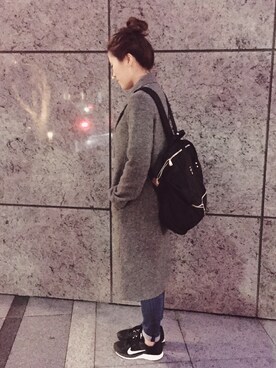 「Anello」｜「アイテム（その他アウター）」を使った、Kelisさん（レディース・165cm）の冬コーディネート