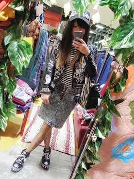 「アイテム（タイツ/ストッキング、ベージュ系）」を使った、LAYLA./れいにゃっちさん（レディース・165cm）の冬コーディネート