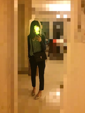 「H&M（エイチ・アンド・エム）のアイテム（カーディガン/ボレロ、ブルー系）」を使った、Haruさん（レディース・163cm）の春コーディネート