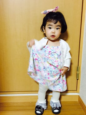 「おめかしコーデ」｜sumire さん（レディース・70cm）の春コーディネート