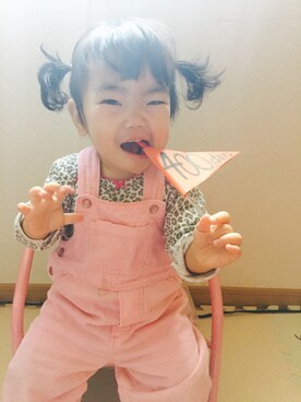 「Carter's（カーターズ）のアイテム（オールインワン・サロペット）」を使った、sumire さん（レディース・70cm）の夏コーディネート
