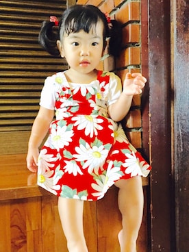 「メイちゃん」｜「アイテム（ワンピース/ドレス）」を使った、sumire さん（レディース・80cm）の秋コーディネート