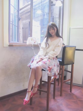 「HoneySalon by foppish（ハニーサロンバイフォピッシュ）のアイテム」を使った、燒肉金金さん（レディース・163cm）の春コーディネート