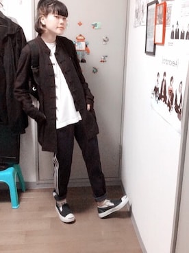 「Yohji Yamamoto（ヨウジヤマモト）のアイテム（その他トップス）」を使った、いずみさんさん（レディース・158cm）の春コーディネート