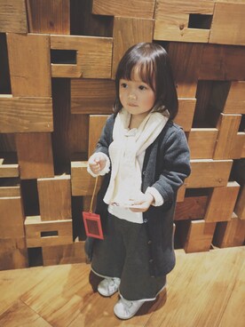 「PRADA（プラダ）のアイテム」を使った、makiyoccさん（キッズ・90cm）の春コーディネート