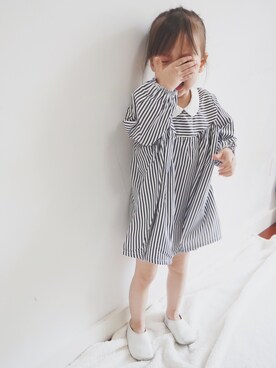 「CRY.（クライ）のアイテム（トップス）」を使った、makiyoccさん（キッズ・90cm）の夏コーディネート