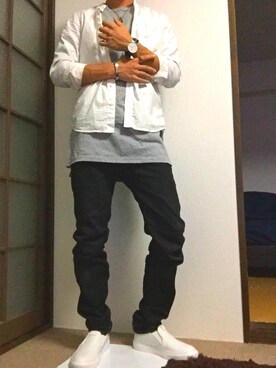 「G-（ジー）のアイテム」を使った、Tairaaaさん（メンズ・176cm）の秋コーディネート