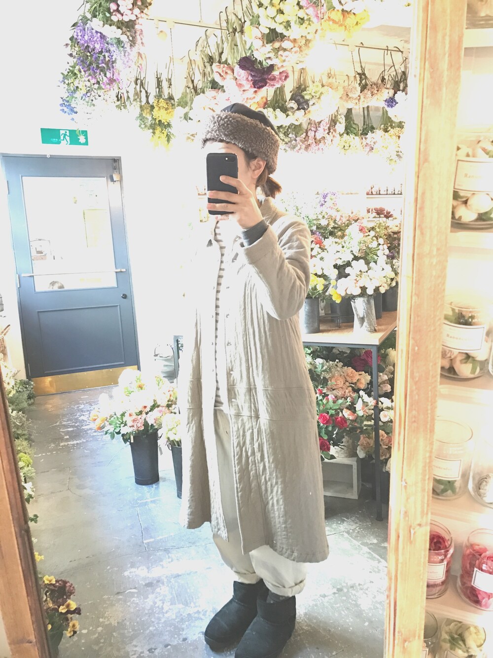 「KBFのアイテム（ジャケット/アウター、グレー系）」を使った、O*shiRin.and.Sou*さん（レディース・154cm）の秋コーディネートの1枚目の写真