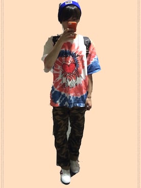 「JOYRICH」｜「アイテム（ニットキャップ/ビーニー）」を使った、유타(ゆうた)さん（メンズ・166cm）の夏コーディネート