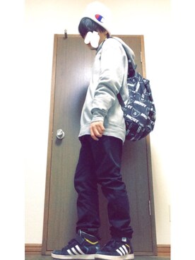 「JOYRICH」｜「アイテム（スウェット）」を使った、유타(ゆうた)さん（メンズ・166cm）の秋コーディネート