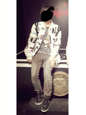 「JOYRICH」｜「アイテム（ブルゾン）」を使った、유타(ゆうた)さん（メンズ・166cm）の夏コーディネート