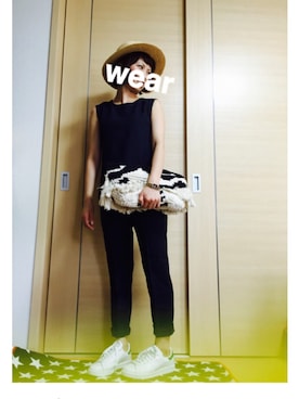 「DHOLIC（ディーホリック）のアイテム（その他）」を使った、hananaaaaさん（レディース・155cm）の夏コーディネート