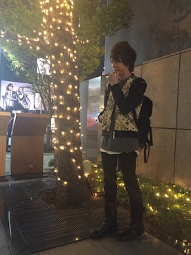 「ブーツインスタイル」｜「アイテム（ブルゾン）」を使った、ムラジュンさん（メンズ・172cm）の冬コーディネート