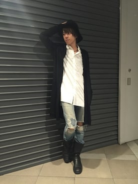 「BRING ON THE NOISE（ブリングオンザノイズ）のアイテム」を使った、ムラジュンさん（メンズ・172cm）の春コーディネート