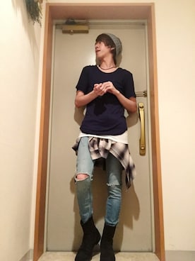 ムラジュンさん（メンズ・172cm）の夏コーディネート