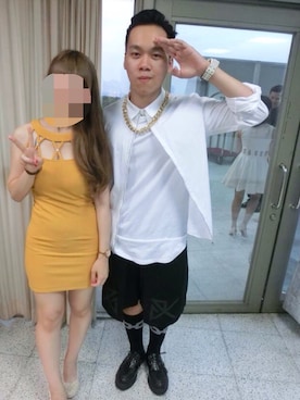 「TRAN泉（トラン）のアイテム」を使った、徐煜豪Haoさん（メンズ・173cm）の夏コーディネート