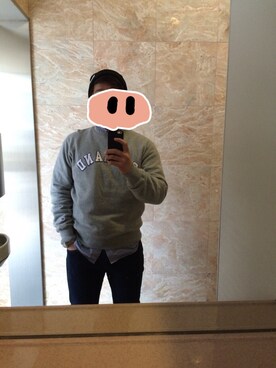 「アイテム（バングル/リストバンド）」を使った、まひろさん（メンズ・167cm・10代）の冬コーディネート