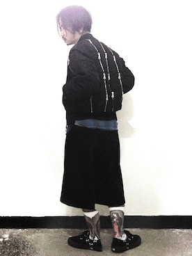 「PHENOMENON（フェノメノン）のアイテム（ミリタリージャケット）」を使った、子洋さん（メンズ・168cm）の秋コーディネート