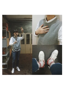 「搭配」｜「アイテム（トップス）」を使った、More孬さん（レディース・170cm）の春コーディネート
