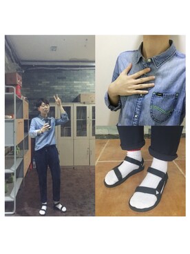 「搭配」｜「アイテム（トップス）」を使った、More孬さん（レディース・170cm）の春コーディネート