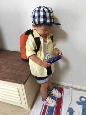 「消防車」｜Kokkoさん（キッズ・90cm）の夏コーディネート