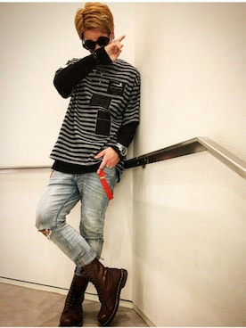「ラブ＆ピース2016」｜「アイテム（アナログ腕時計）」を使った、ke~た...さん（メンズ・177cm）の秋コーディネート