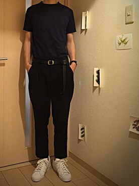 「アイテム（バングル/リストバンド）」を使った、junさん（メンズ・166cm・20代）の夏コーディネート