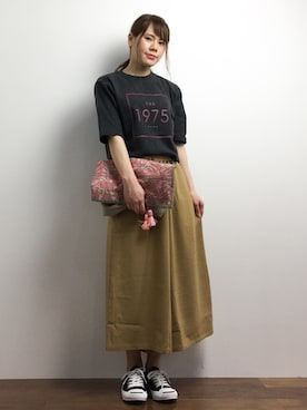 「UP START（アップスタート）のアイテム」を使った、natsumiさん（レディース・160cm）の春コーディネート
