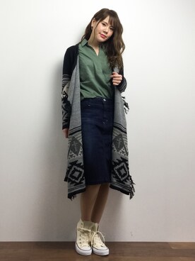 「Factor=（ファクターイコール）のアイテム（ジャケット/アウター）」を使った、natsumiさん（レディース・160cm）の春コーディネート