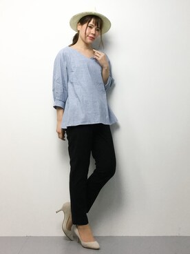 「クロップドパンツ」｜natsumiさん（レディース・160cm）の春コーディネート