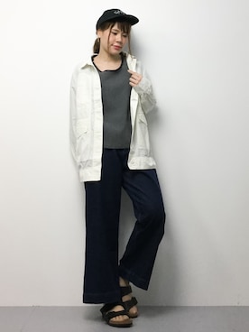 「AVAN LILY（アヴァンリリィ）のアイテム（ジャケット/アウター）」を使った、natsumiさん（レディース・160cm）の春コーディネート