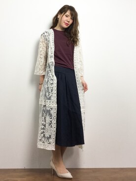 natsumiさん（レディース・160cm）の春コーディネート