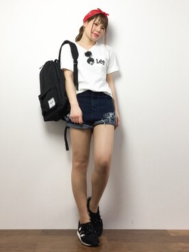 「Herschel Supply（ハーシェルサプライ）のアイテム」を使った、natsumiさん（レディース・160cm）の春コーディネート