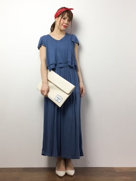 「Herschel Supply（ハーシェルサプライ）のアイテム」を使った、natsumiさん（レディース・160cm）の春コーディネート