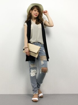 natsumiさん（レディース・160cm）の夏コーディネート