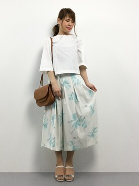 「PARADIS COULEUR（パラディクルール）のアイテム」を使った、natsumiさん（レディース・160cm）の夏コーディネート